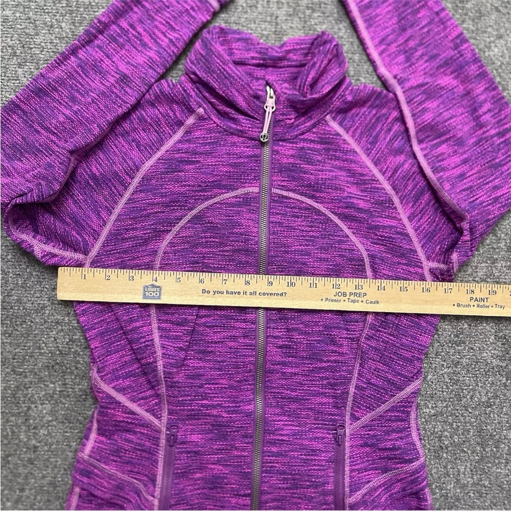 Lululemon Womens Jacket 8 Hustle In Your Bustle Zip Up Jacquars Space Dye Viole - Picture 6 of 11